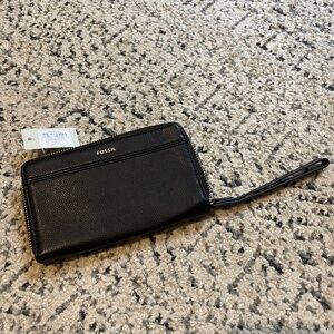 Fossil  TIEGAN MULTI BLACK wallet wristlet
